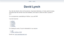 Tablet Screenshot of davidlynch.org